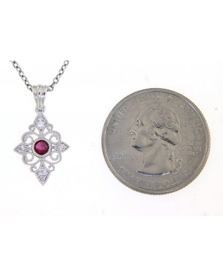 RUBY DIAMOND PENDANT (TP2216)