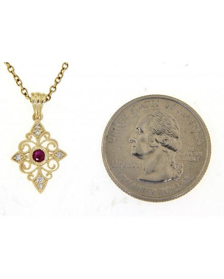 RUBY DIAMOND PENDANT (TP2216)
