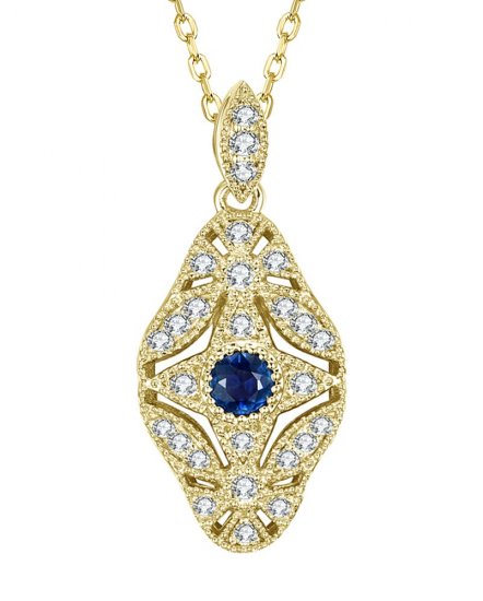 SAPPHIRE DIAMOND PENDANT (TP2219)