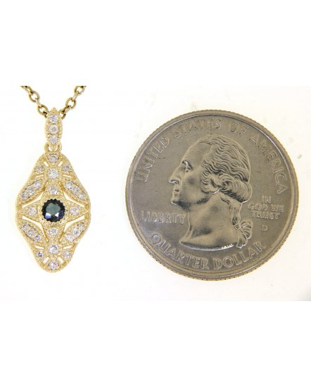 SAPPHIRE DIAMOND PENDANT (TP2219)