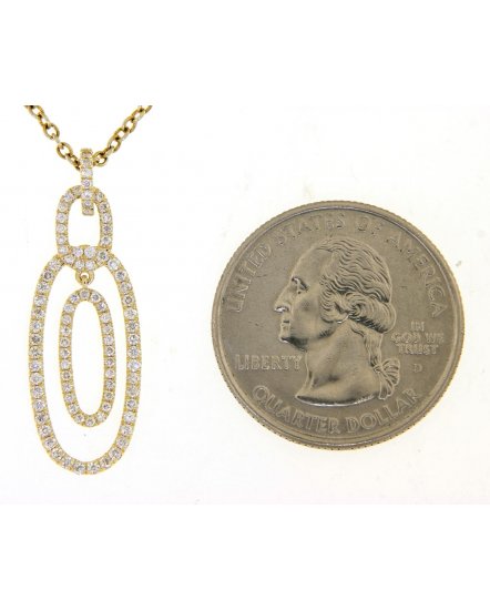 OVAL STYLE DIAMOND PENDANT (TP2223)