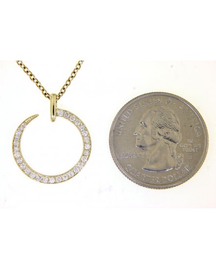 UNIQUE ROUND DIAMOND PENDANT (TP2239)