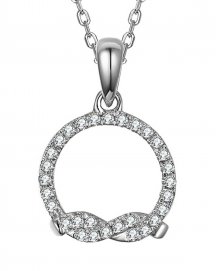 KNOT STYLE  ROUND DIAMOND PENDANT (TP2241)