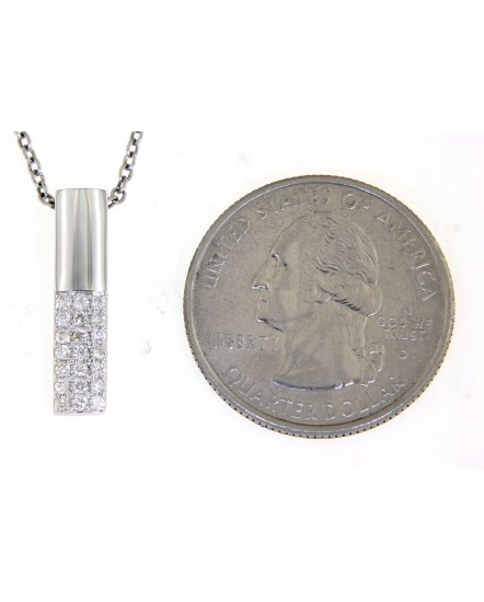STRAIGHT BAR DIAMOND PENDANT (TP2252)
