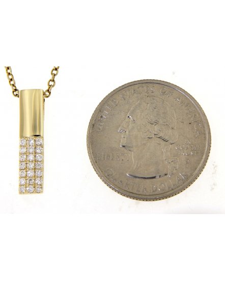 STRAIGHT BAR DIAMOND PENDANT (TP2252)