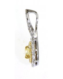 MULTI TONE CUSHION DIAMOND PENDANT (TP2270)