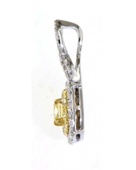 MULTI TONE CUSHION DIAMOND PENDANT (TP2270)
