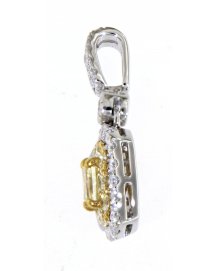 MULTI TONE CUSHION DIAMOND PENDANT (TP2272)