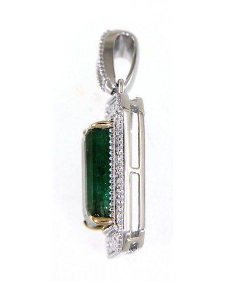 EMERALD CUT DIAMOND PENDANT (TP2282)