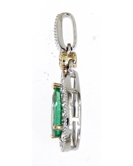 PEAR EMERALD DIAMOND PENDANT (TP2283)