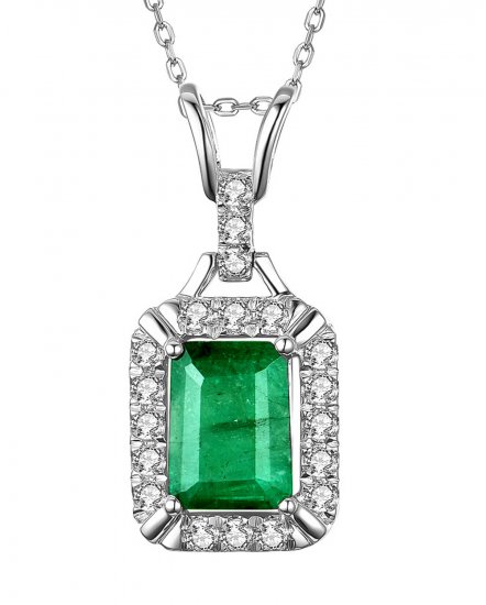EMERALD CUT DIAMOND PENDANT (TP2284)
