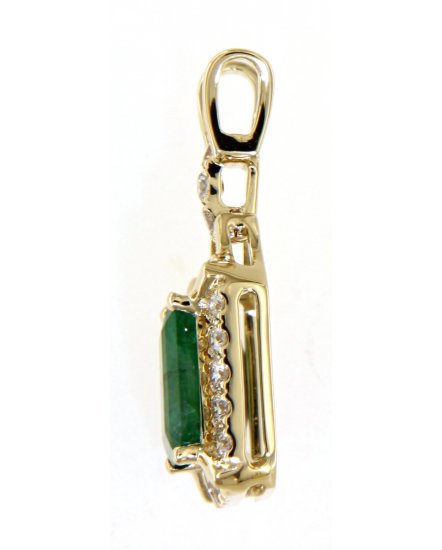 EMERALD CUT DIAMOND PENDANT (TP2284)