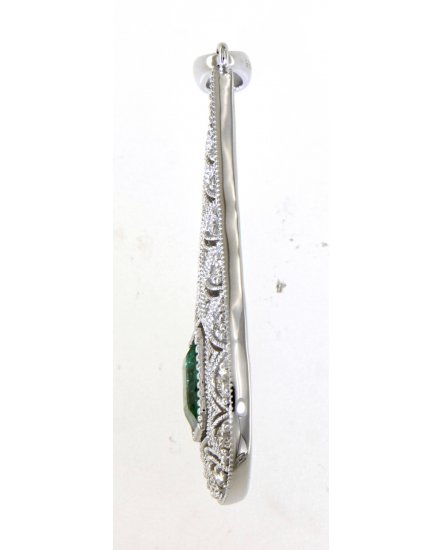 PEAR STYLE EMERALD DIAMOND PENDANT (TP2288)