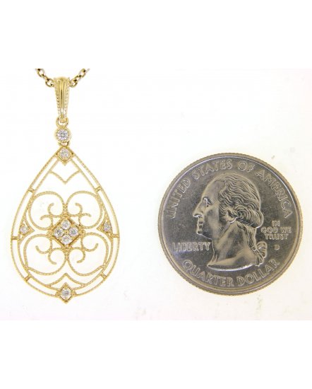 PEAR DIAMOND PENDANT (TP2294)