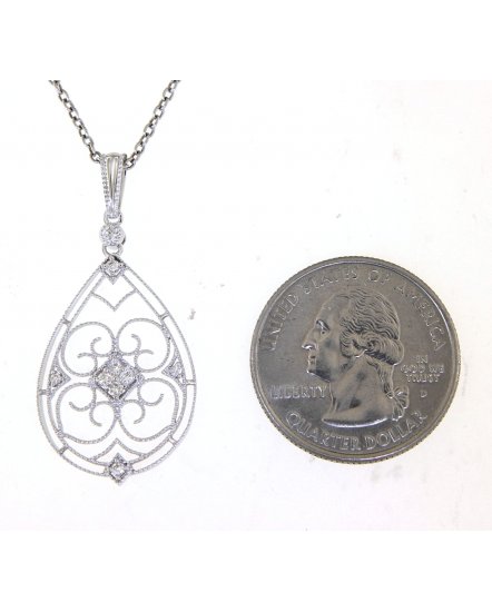 PEAR DIAMOND PENDANT (TP2294)