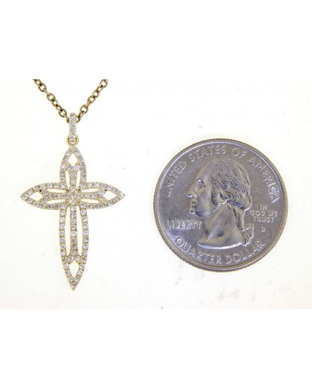 CROSS DIAMOND PENDANT (TP2341)