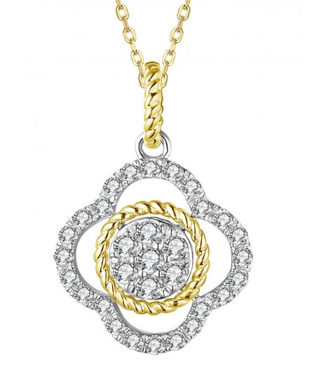 CLOVER STYLE DIAMOND PENDANT (TP2347)