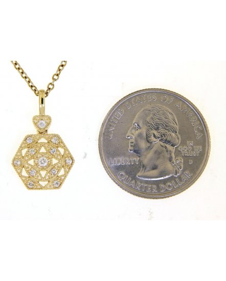 HEXAGON DIAMOND PENDANT (TP2348)