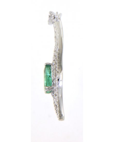 PEAR EMERALD DIAMOND PENDANT (TP2351)