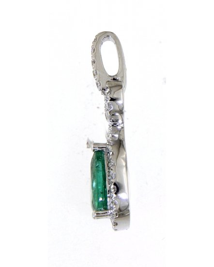 PEAR EMERALD DIAMOND PENDANT (TP2352)