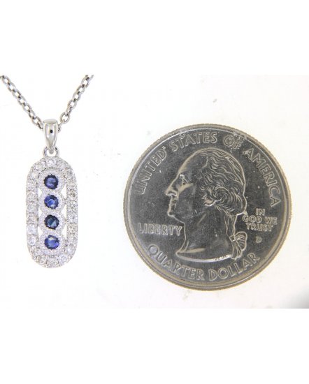 SAPPHIRE DIAMOND PENDANT (TP2361)
