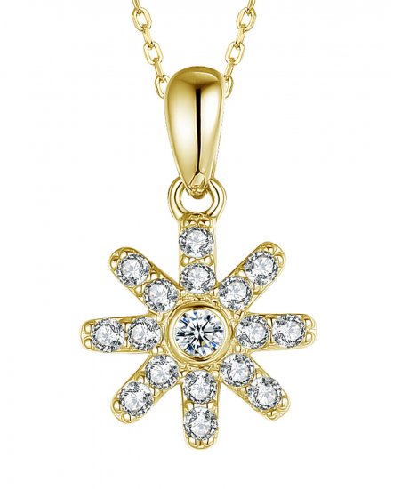 SNOW FLAKE STYLE DIAMOND PENDANT (TP2372)