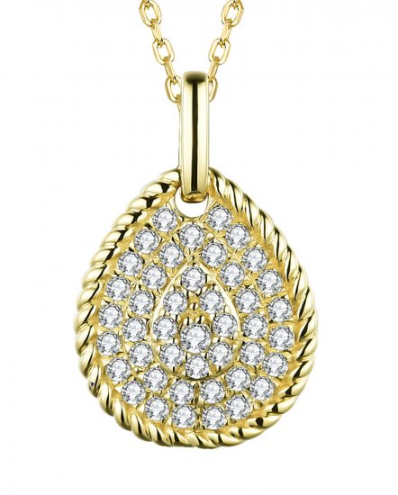 PEAR STYLE DIAMOND PENDANT (TP2373)