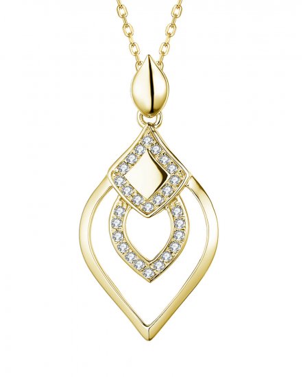 LEAF STYLE DIAMOND PENDANT (TP2374)