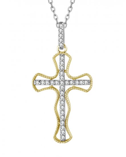 CROSS DIAMOND PENDANT (TP2376)