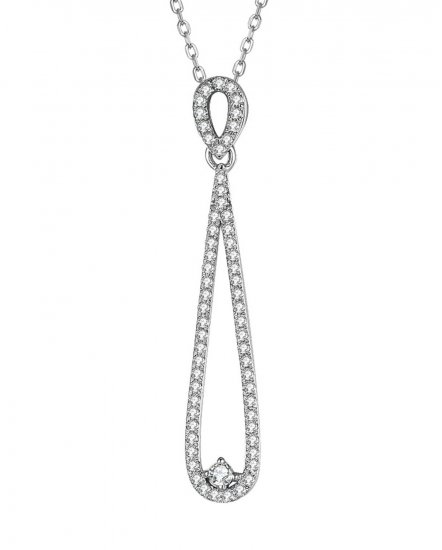 PEAR STYLE DIAMOND PENDANT (TP2391)