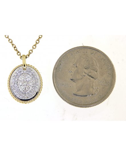OVAL STYLE DIAMOND PENDANT (TP2403)