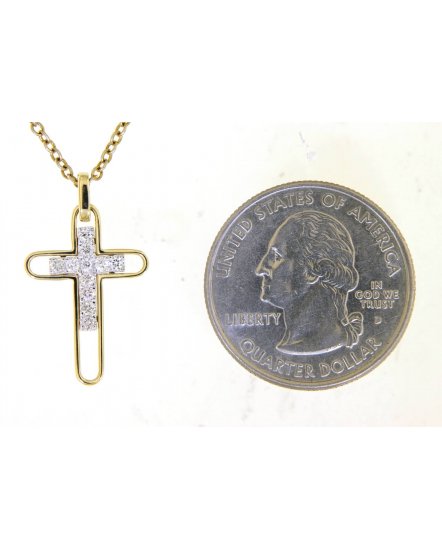 CROSS DIAMOND PENDANT (TP2417)