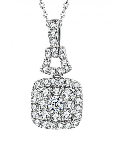 SQUARE SHAPE DIAMOND PENDANT (TP2423)