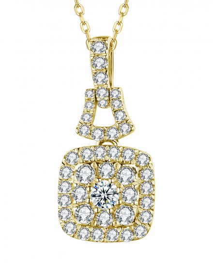 SQUARE SHAPE DIAMOND PENDANT (TP2423)