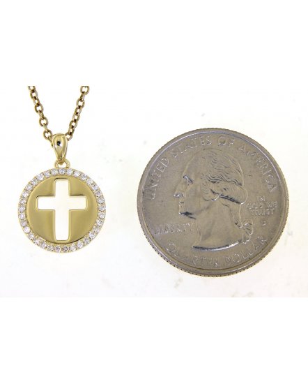CROSS DIAMOND PENDANT (TP2427)