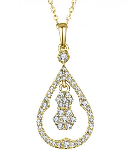 PEAR STYLE DIAMOND PENDANT (TP2431)