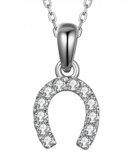 HORSESHOE STYLE DIAMOND PENDANT (TP2436)