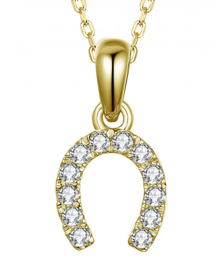 HORSESHOE STYLE DIAMOND PENDANT (TP2436)