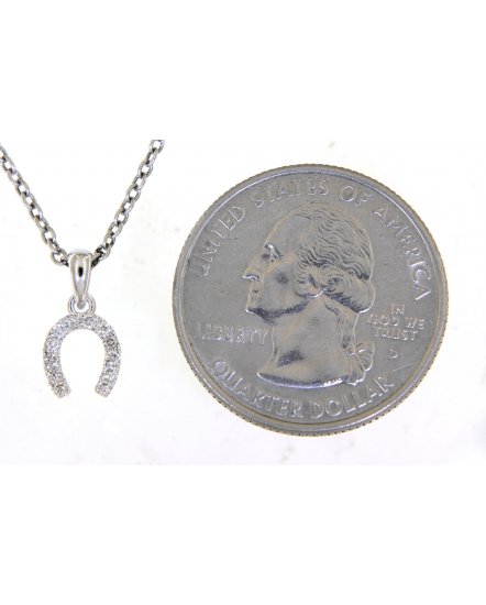 HORSESHOE STYLE DIAMOND PENDANT (TP2436)