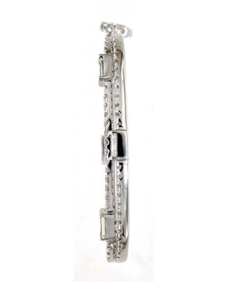 INTER LINKED STYLE OVAL DIAMOND PENDANT (TP2445)