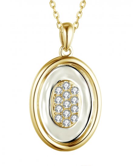 OVAL STYLE DIAMOND PENDANT (TP2458)