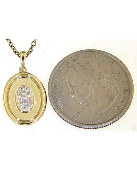 OVAL STYLE DIAMOND PENDANT (TP2458)