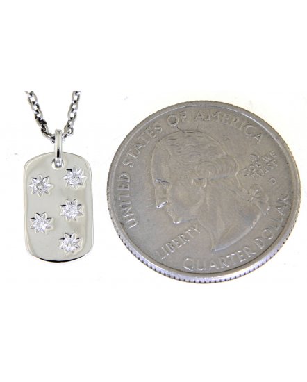 DOG TAG DIAMOND PENDANT (TP2462)
