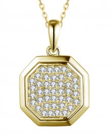 OCTAGON STYLE DIAMOND PENDANT (TP2466)