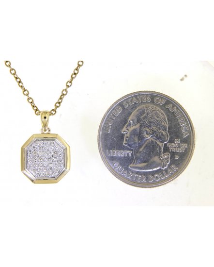 OCTAGON STYLE DIAMOND PENDANT (TP2466)