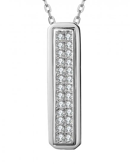 STRAIGHT BAR DIAMOND PENDANT (TP2476)