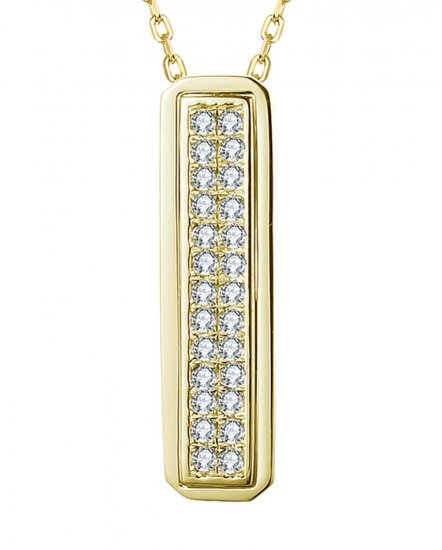 STRAIGHT BAR DIAMOND PENDANT (TP2476)