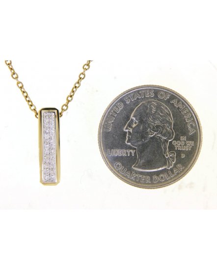 STRAIGHT BAR DIAMOND PENDANT (TP2476)