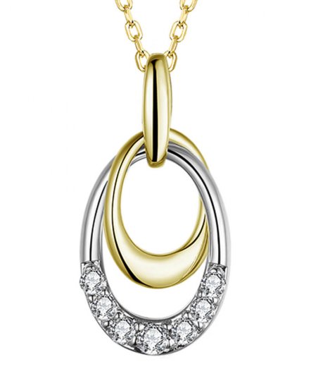 OVAL STYLE INTER LINKED DIAMOND PENDANT (TP2486)