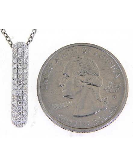 STRAIGHT BAR DIAMOND PENDANT (TP2498)